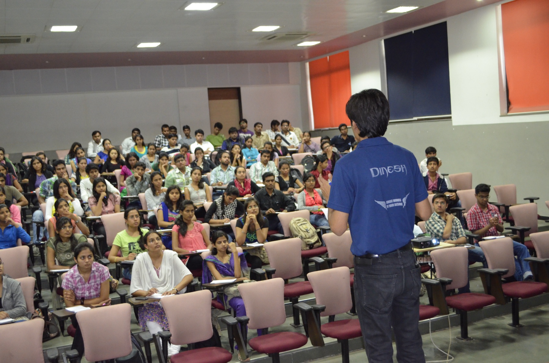 Students participating in a Weave Your Web workshop